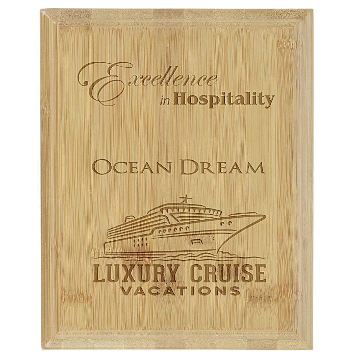 Custom Prosperity Bamboo Plaque x 10 inches x 8 inches